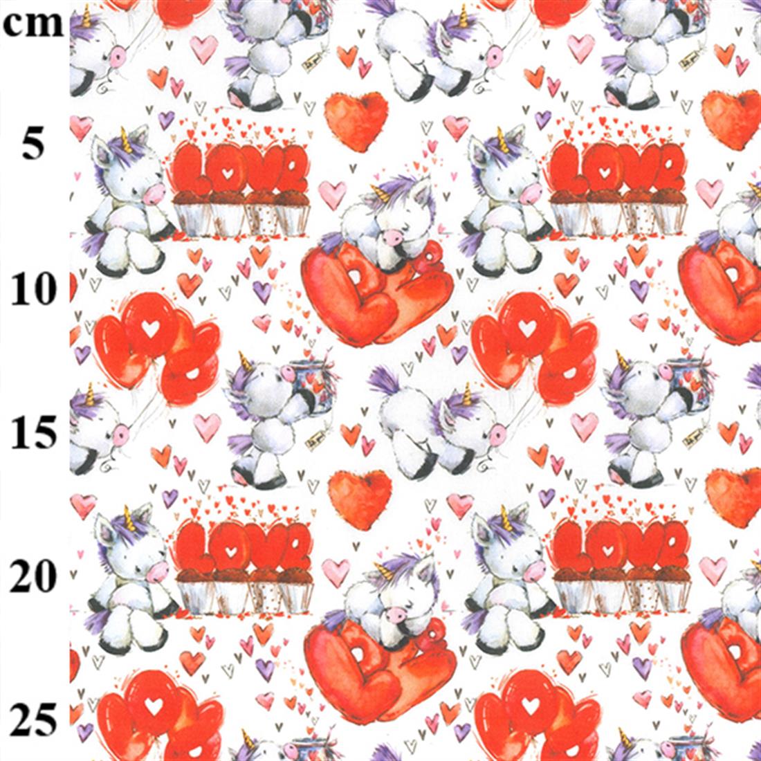 Red Printed Cotton Valentine