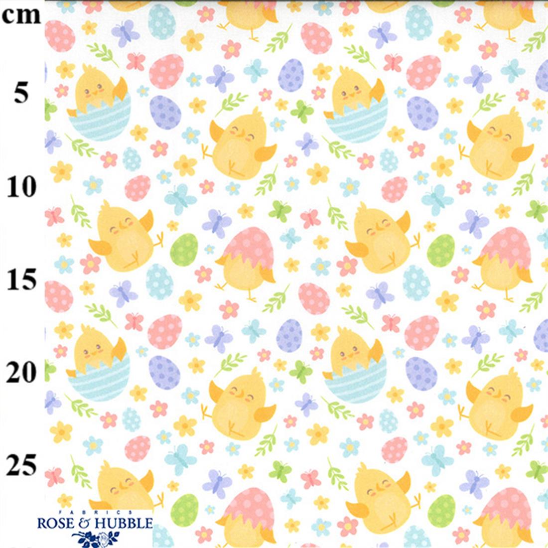 White Printed Cotton Easter