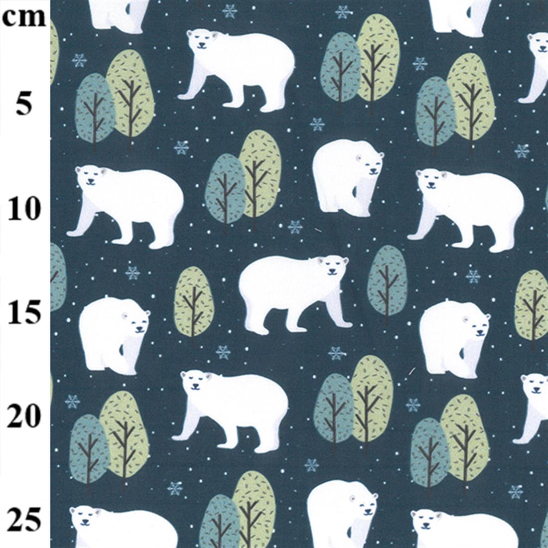 Printed Craft Cotton Poplin Fabric Xmas Dressmaking Quilting