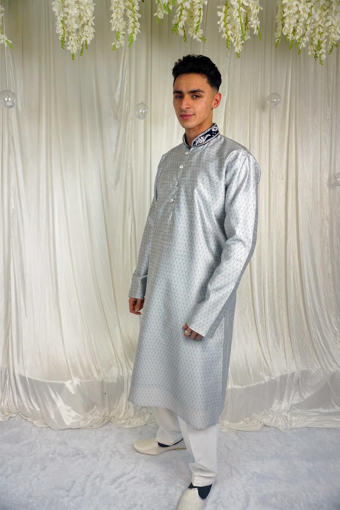 Grey Mens Shalwar Kameez