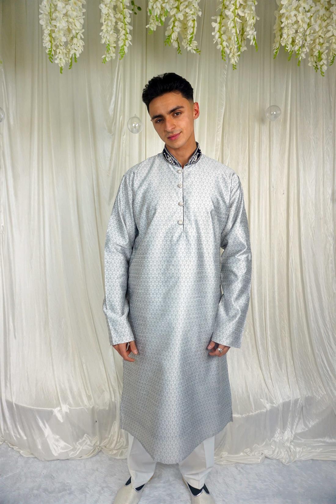 Grey Mens Shalwar Kameez
