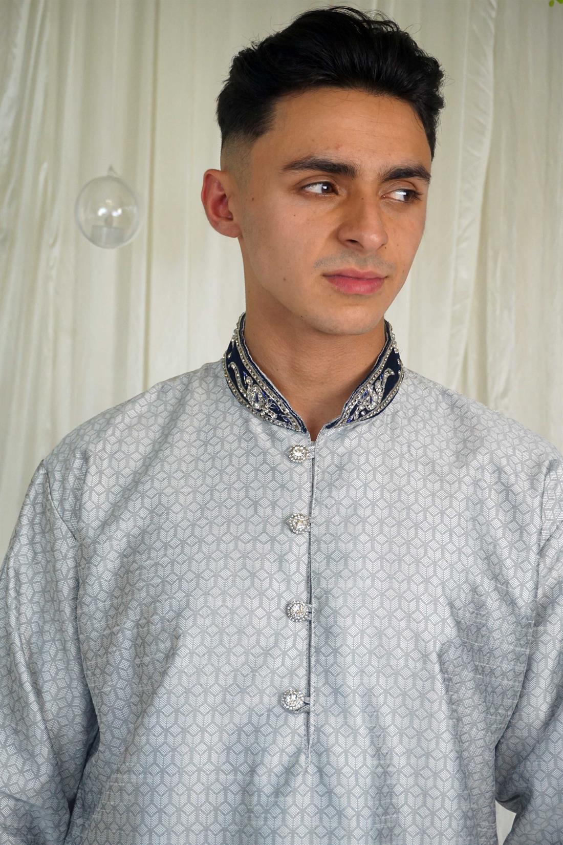 Grey Mens Shalwar Kameez
