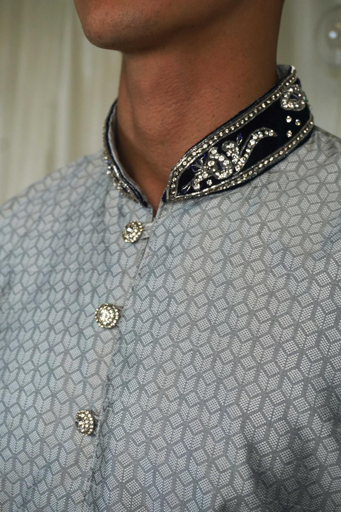 Grey Mens Shalwar Kameez