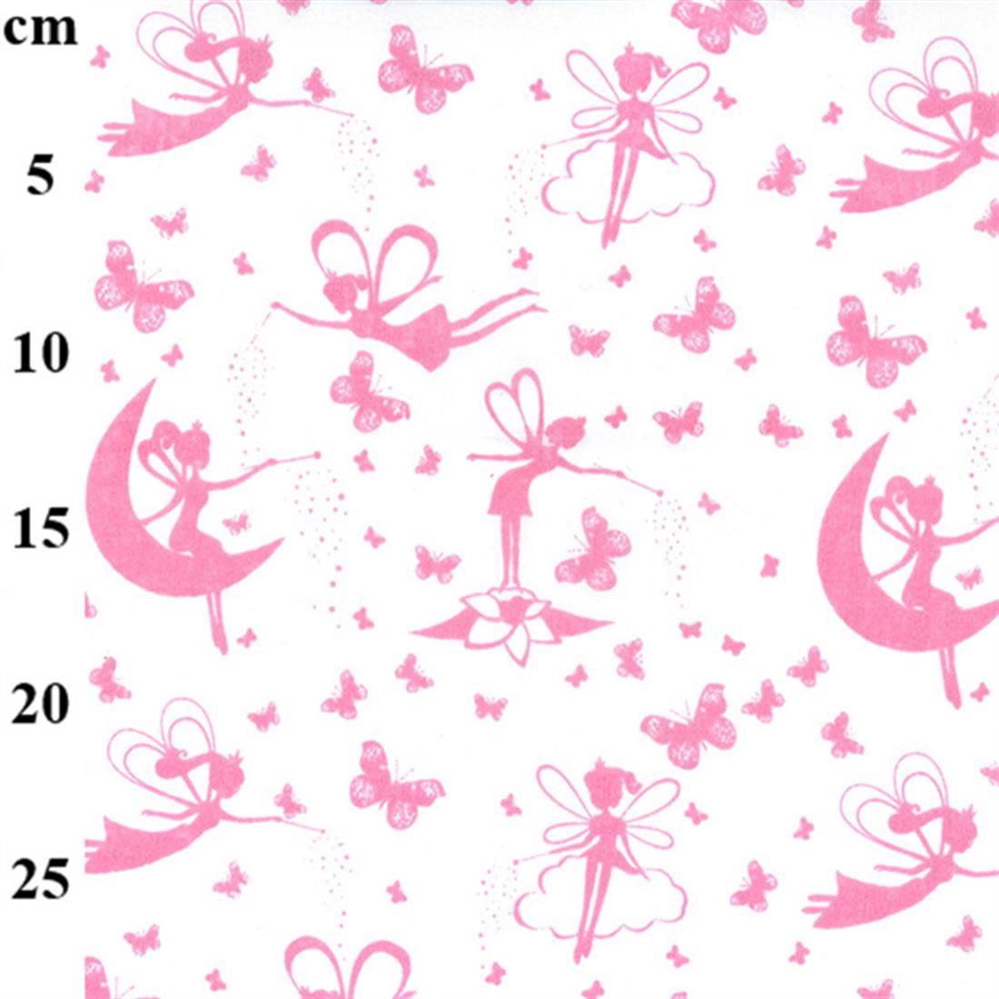 Pink Cotton Printed Poly Cottons