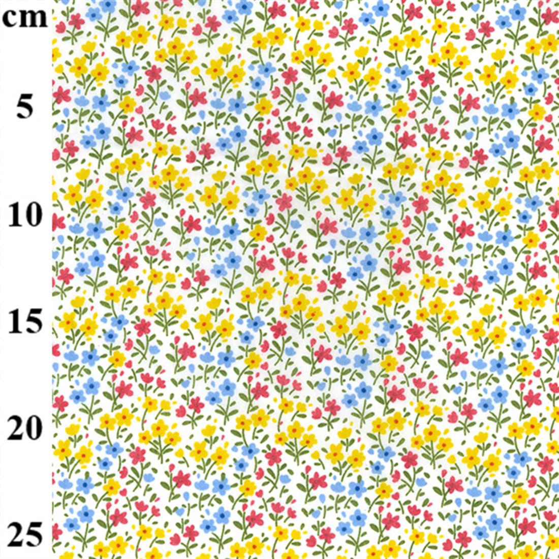 Yellow Cotton Printed Poly Cottons