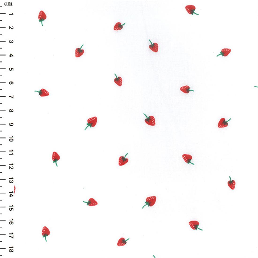 White Cotton Printed Poly Cottons