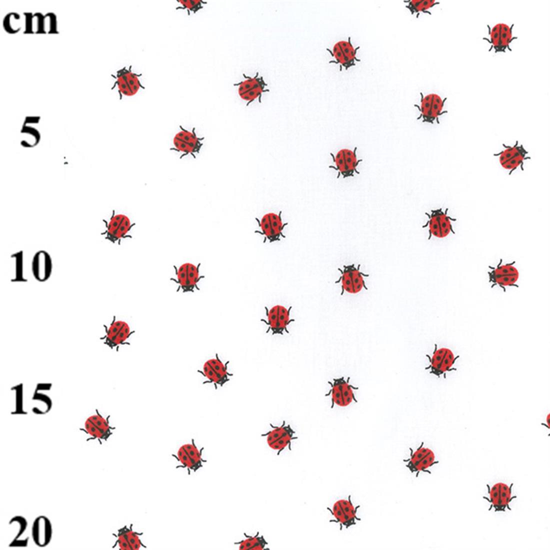 White Cotton Printed Poly Cottons