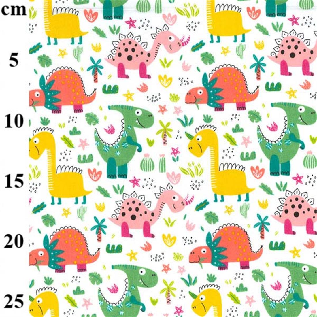White Cotton Printed Poly Cottons