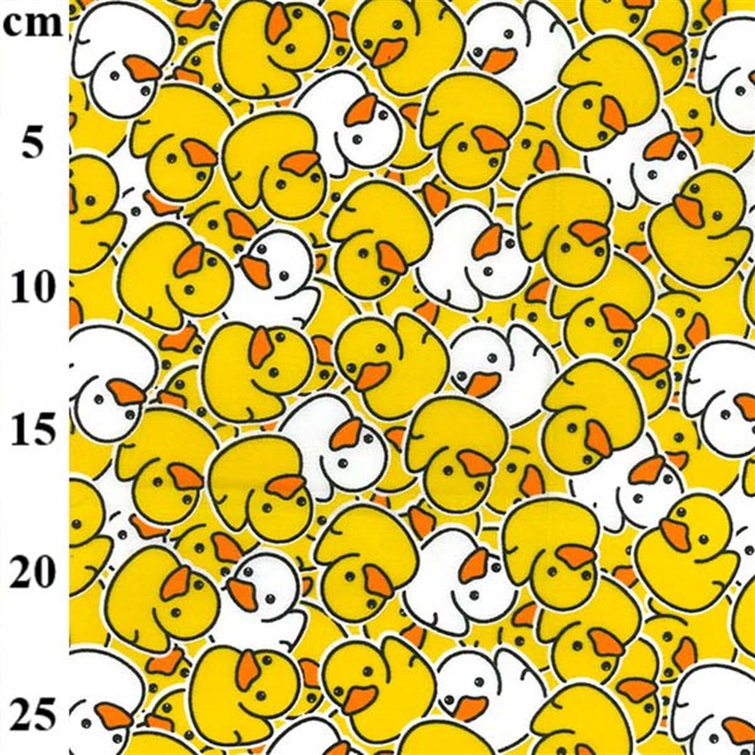 Yellow Cotton Printed Poly Cottons
