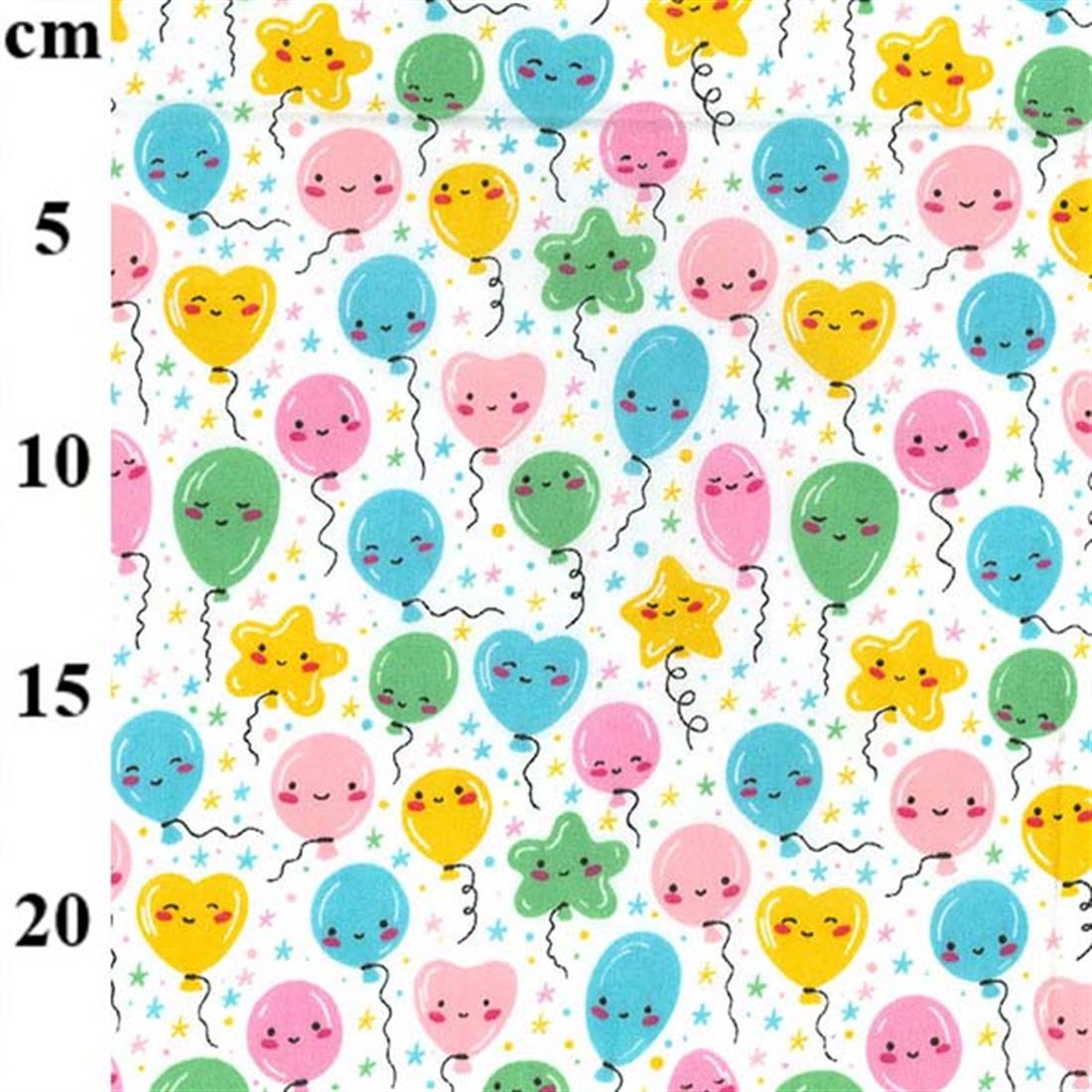 White Printed Poly Cotton Fabric Craft Quilting Patchwork Dressmaking