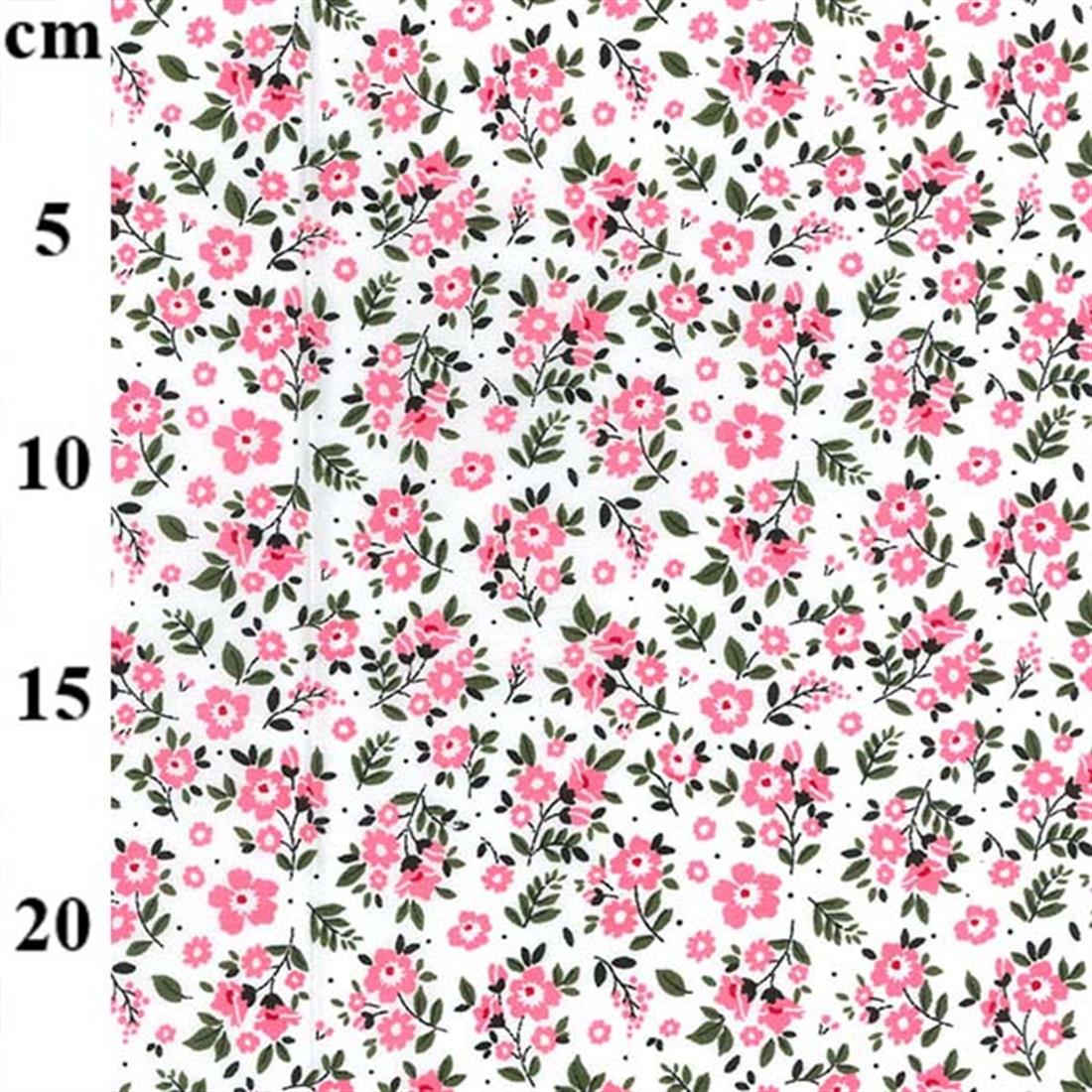 Pink Cotton Printed Poly Cottons