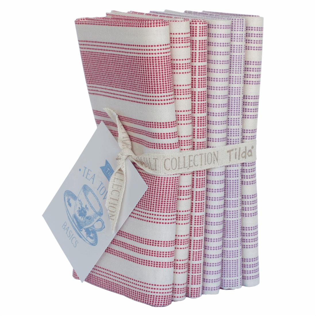 Red & Plum Cotton Fat Quarter Bundle