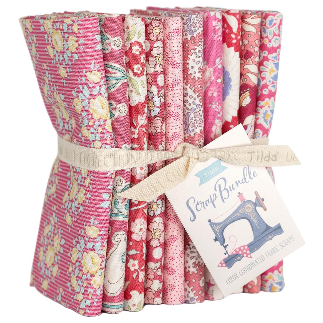 Red, Pink and Peach Tilda Scrap