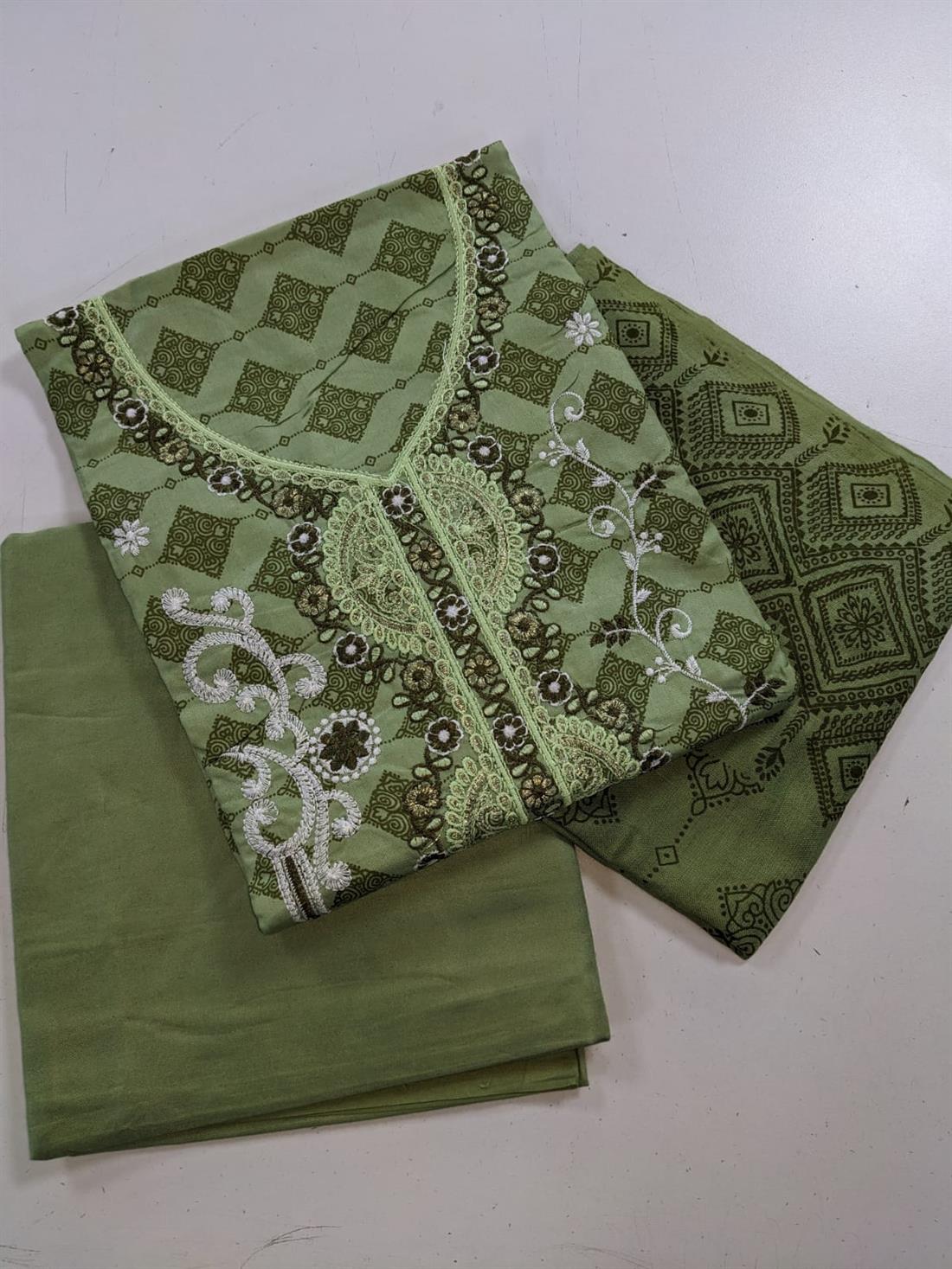 Green Unstitched 3 Piece Suit