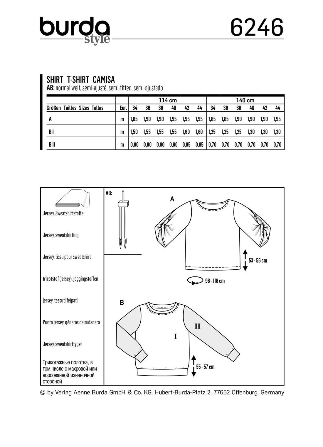 Burda Style Pattern 6246