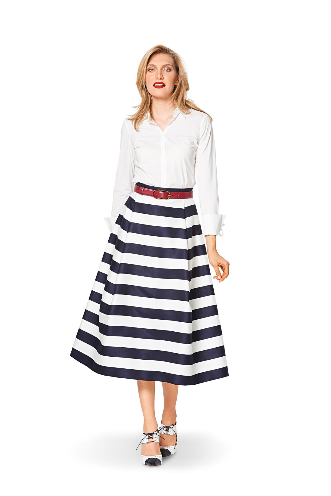 Jacquard A-Line Burda Style Pattern 6342