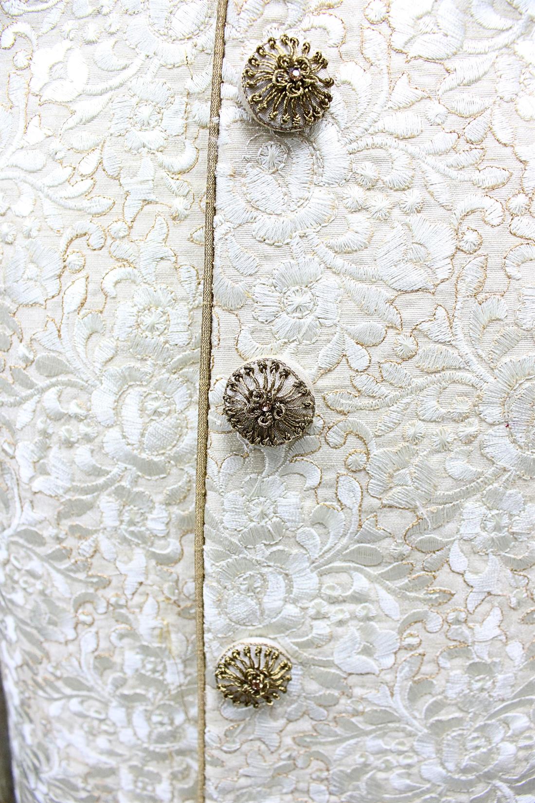 Cream Mens Sherwani