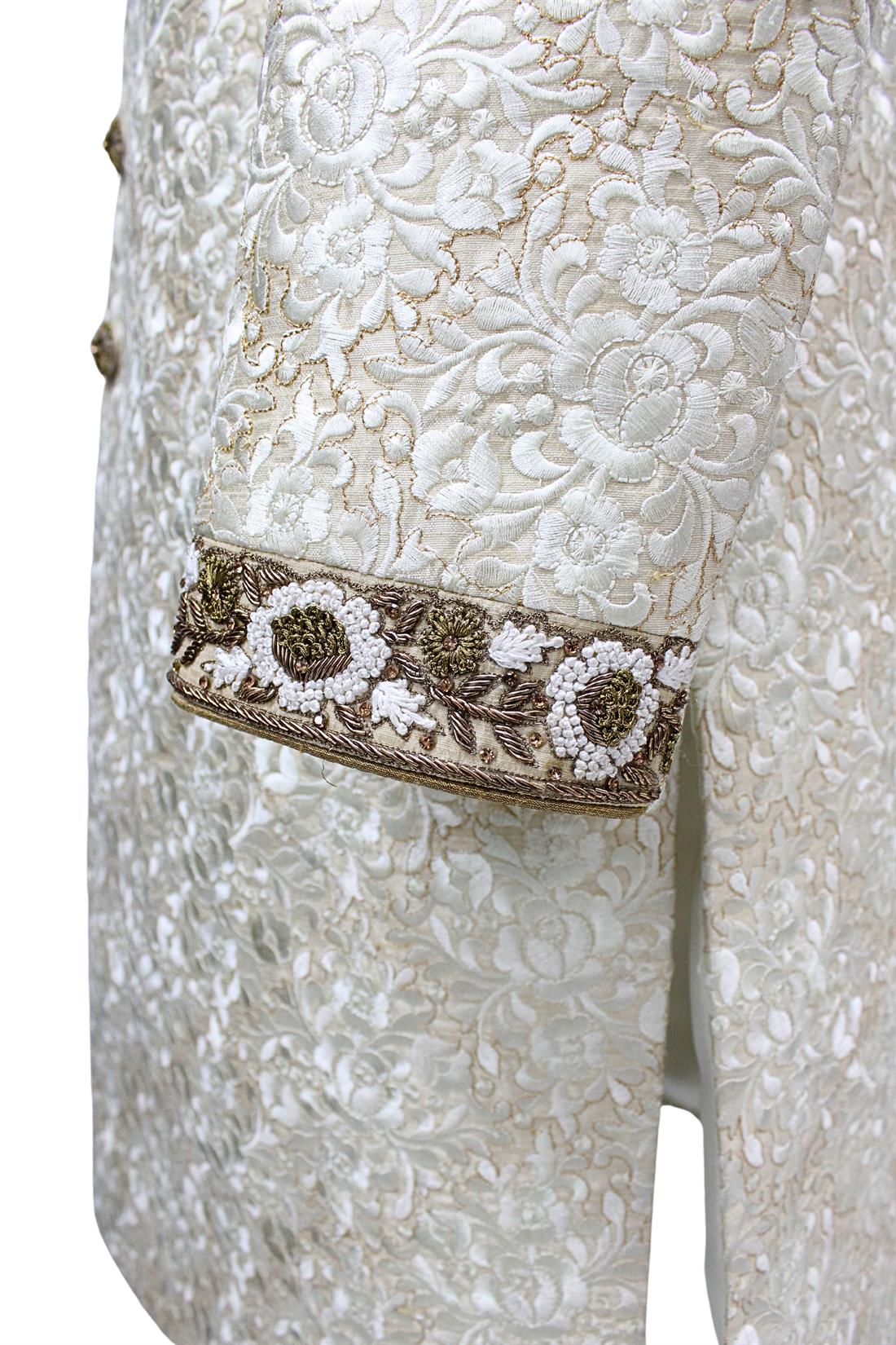Cream Mens Sherwani