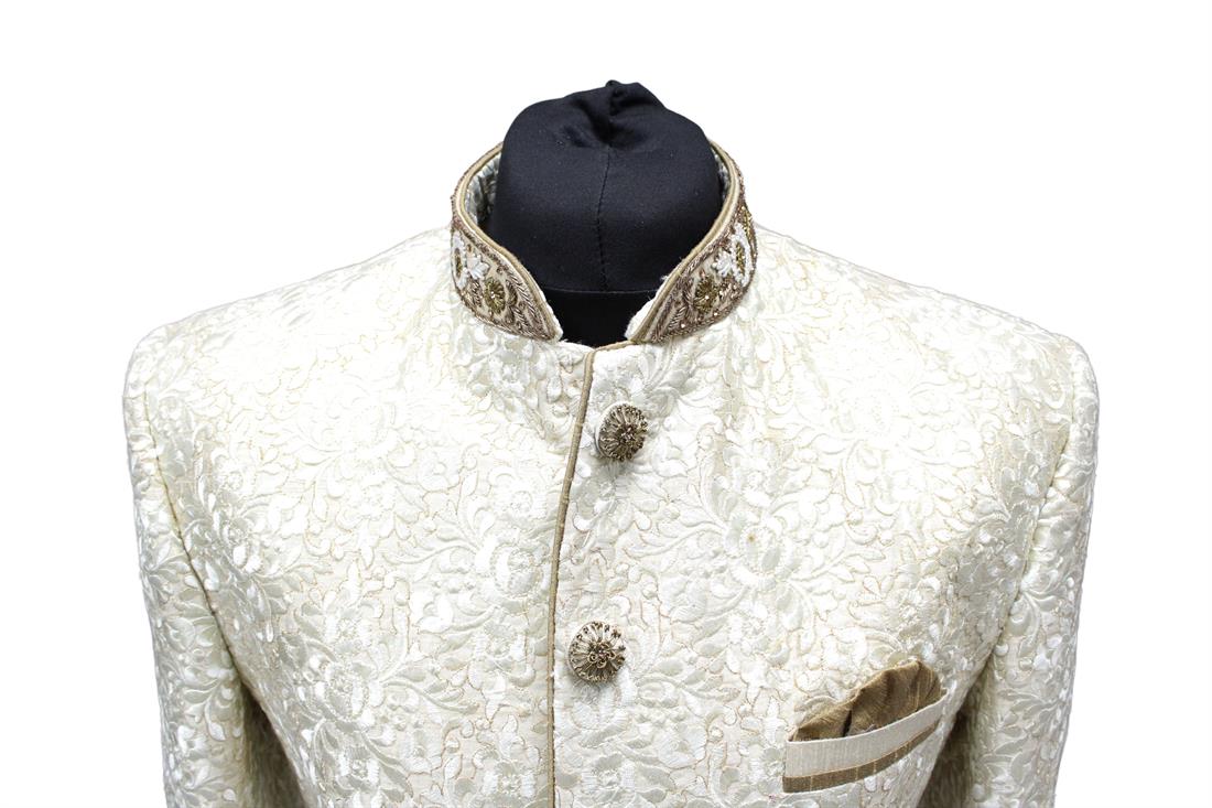 Cream Mens Sherwani