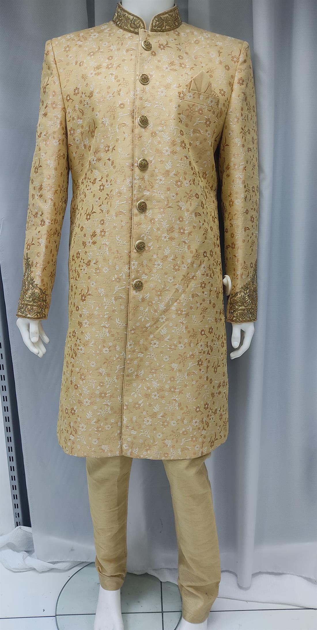 Gold Mens Sherwani