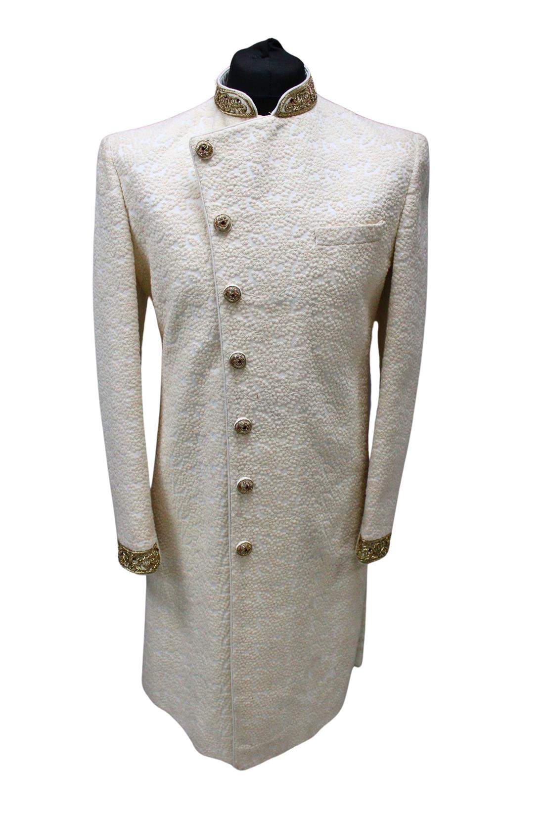 Cream Mens Sherwani