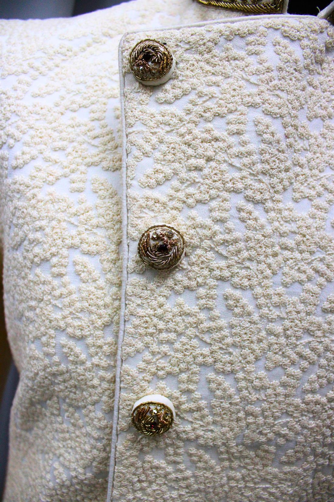 Cream Mens Sherwani