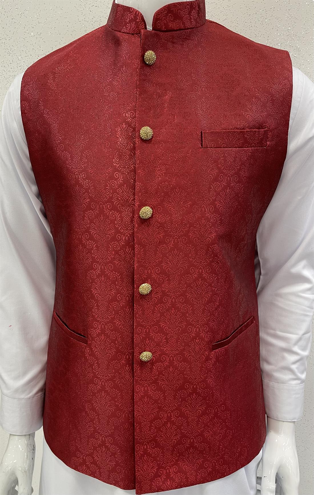 Maroon Waistcoat