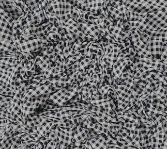 Black and White Polyester Fabric