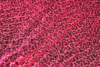 Cerise Net Sequined Fabrics