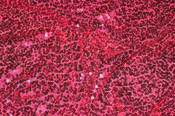 Cerise Net Sequined Fabrics