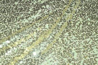 Cream Net Sequined Fabrics