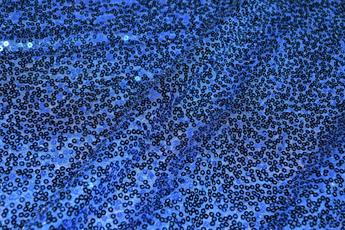 Electric Blue Net Sequined Fabrics