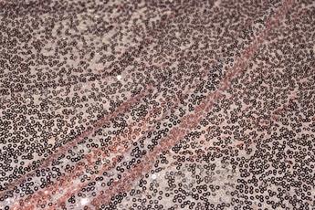 Light Pink Net Sequined Fabrics