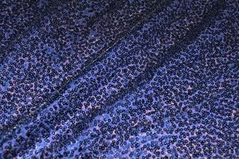 Navy Net Sequined Fabrics