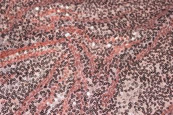 Pink Net Sequined Fabrics