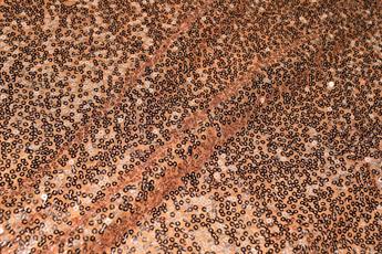 TAN Net Sequined Fabrics